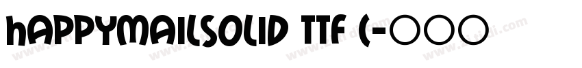 HappyMailSolid ttf (字体转换